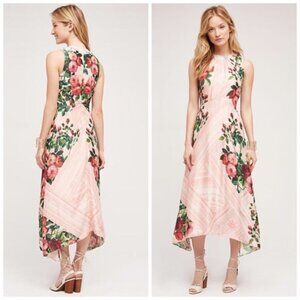 Pankaj & Nidhi Butterfly Garden Midi Dress size 2 NWT